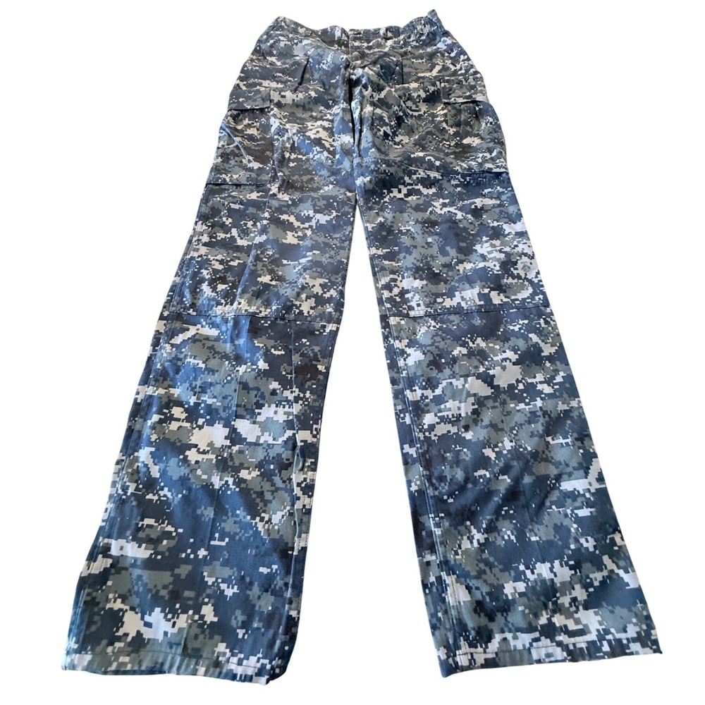 American Apparel US Navy NWU Type I Digital Camo Cargo Pants Medium Long Blue